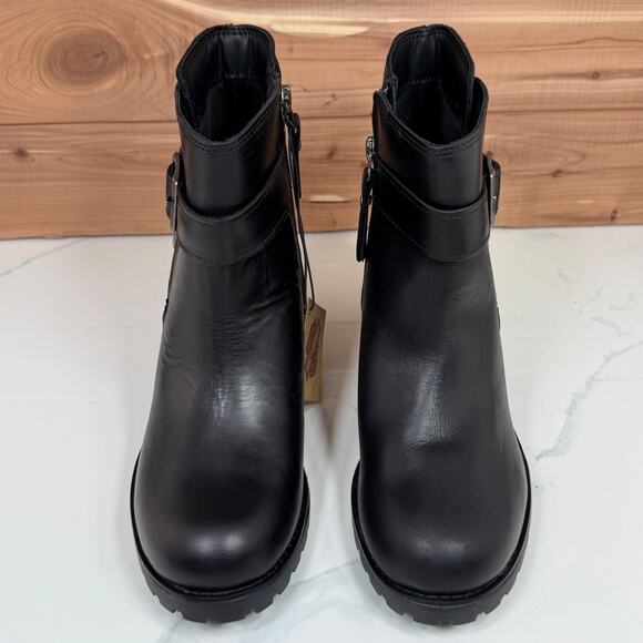 Harley Davidson LaLanne Double Strap Black Motorcycle Boots D84711 Women's 7.5 M - Picture 4 of 14